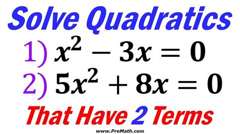 Solve Quadratic equations x^2.